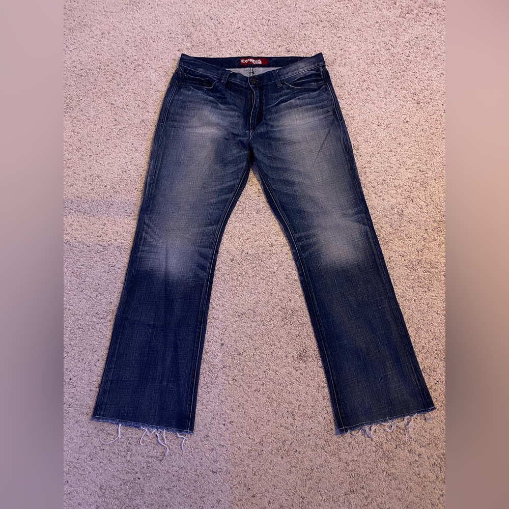 Womens low rise slim fit bootcut/flared jeans